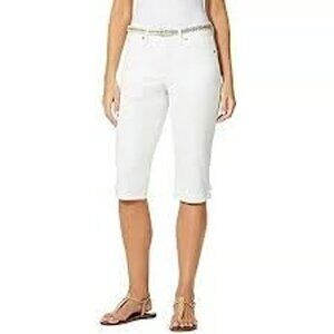 Gloria Vanderbilt Belted Skimmer Capri Summer Spring Vacation Resort 24 NWT